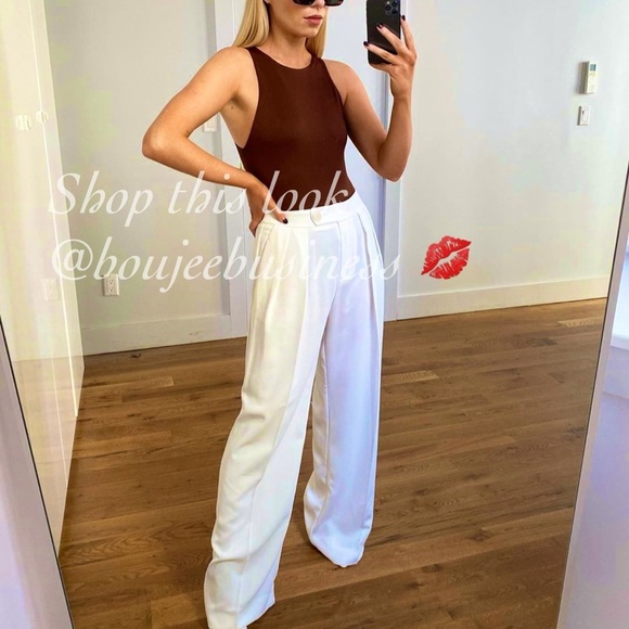 ZARA BNWT Brown Halterneck Bodysuit - Picture 5 of 10